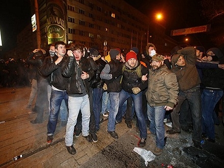Građanski masovni sukobi u Donjecku (Foto: bktvnews.com)